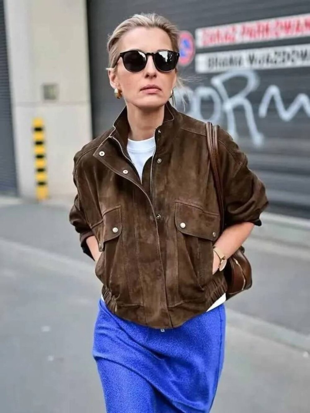 Massimo Dutti Womens Suede Jacket Coat Biker Medium M Brown 4719/939 NWT